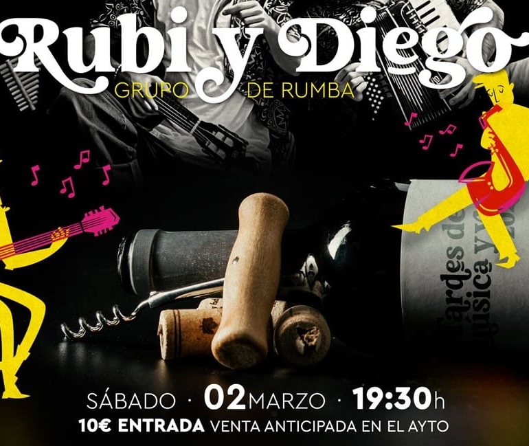 RUBI Y DIEGO, Un grupo de Rumba para el concierto del 2 de marzo.